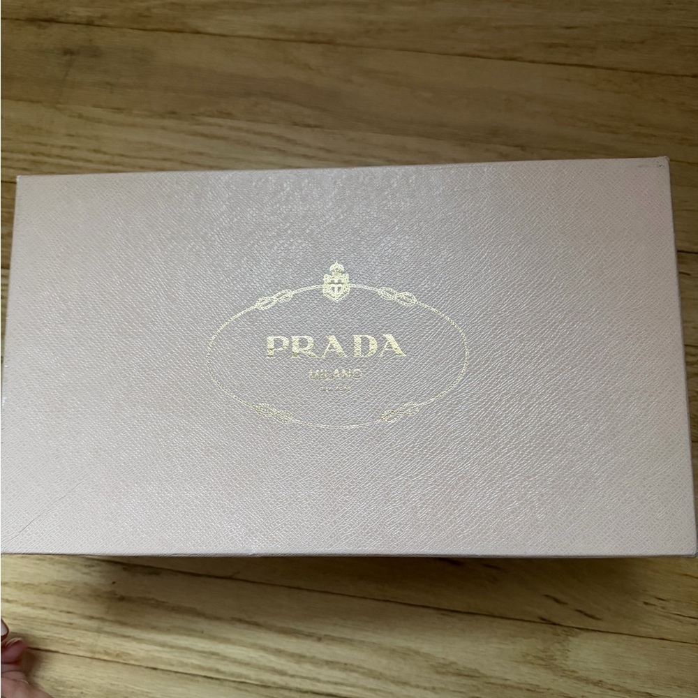 Prada Silver Leather Bow Sandals - Picture 4 of 4